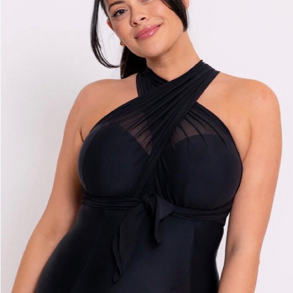 NWT Curvy Kate Wrapsody bandeau swimsuit - Picture 6 of 16